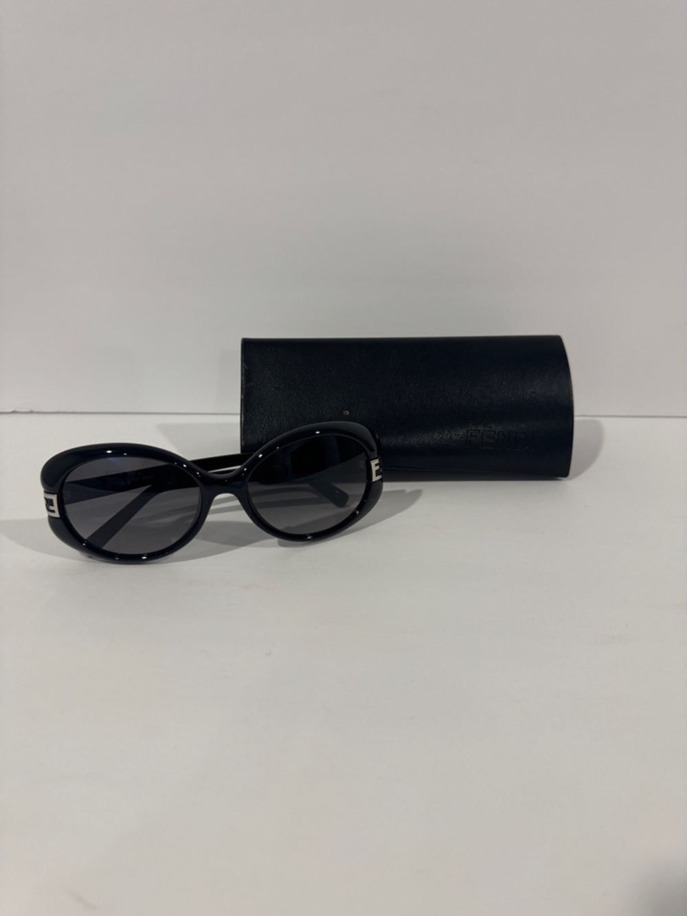 Fendi Women’s Black Oval Sunglasses - Picture 4 of 8